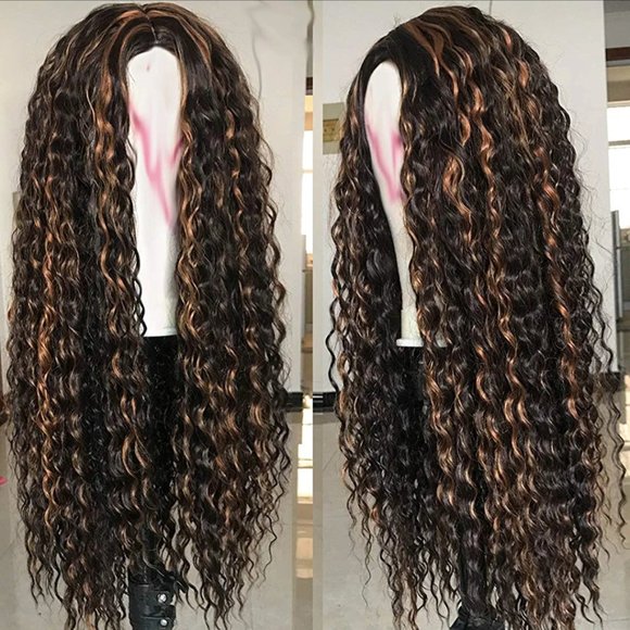 Wig - 26" Curly Wave Mixed Color - Picture 2 of 10